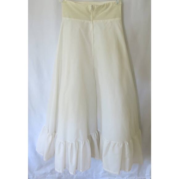 VINTAGE Petticoat/Slip Size 10 Ruffled Layered Tulle Zipper Full Puffy Prairie - Picture 2 of 10